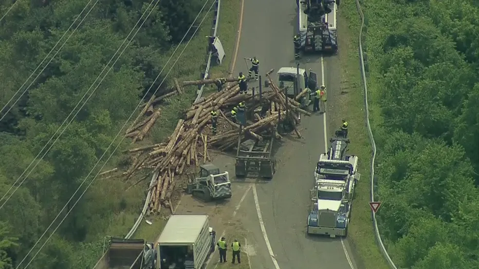 Leesburg Log Truck Recovery